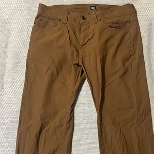Prana Brown Chinos (Stretchy) 31 waist 36 length.